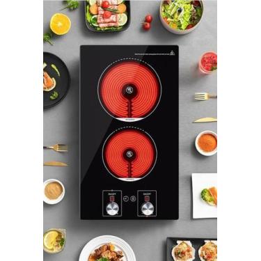 Imagem de Fogão Elétrico ADVWIN de Cerâmica - 2 Bocas, 2400W, 110V, 110V