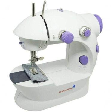 Imagem de Mini Máquina De Costura Reta Countertech Fh-sm202 Portátil Branca 110V