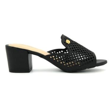 Imagem de Tamanco Modare Original Salto Alto Grosso Moda Feminino 475, 38, Preto