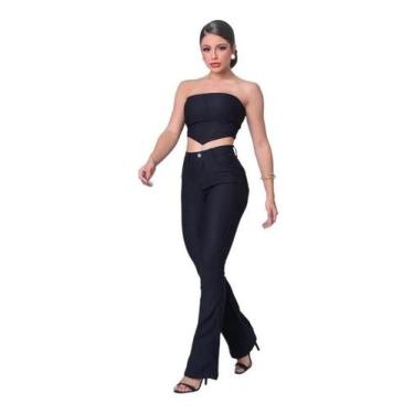 Imagem de Calça Jeans Feminina Flare Levanta e Empina Bumbum - yets jeans, Jeans