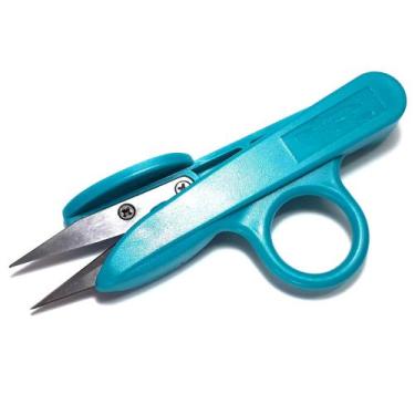 Imagem de Tesoura Plástica Com Dedal Para Arremate de Linha e Desmanchar Costura