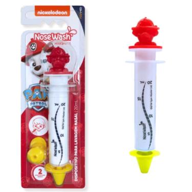 Imagem de Dispositivo para Lavagem Nasal Infantil Agpmed Nosewash Marshall Patrulha Canina com Adaptadores 20ML