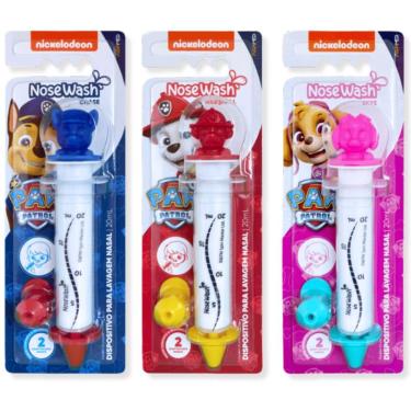 Imagem de Kit Dispositivo para Lavagem Nasal Infantil Agpmed Patrulha Canina Nosewash com 3 Unidades 20ML
