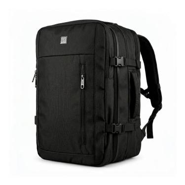 Imagem de Mochila Mala de Mão para Viagem em Poliéster com Compressão a Vácuo Zíper Survivor Preto Gshield