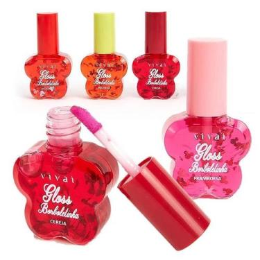 Imagem de Lip Gloss Teen Leve Rosadinho Formato de borboleta Vivai