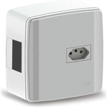 Imagem de Centrinho Ilumi Pvc P/1Dj+Tom 20A Ext 20631 - Marca não Definida