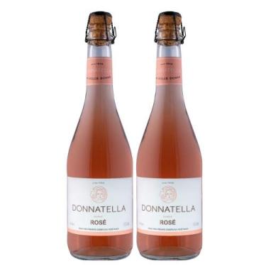 Imagem de Frisante Rosé Brasileiro Donnatella Suave 2 Garrafas 660ml