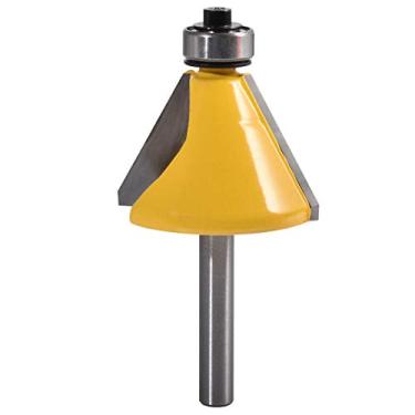 Imagem de Katur, 15 graus, chanfro e bisel, broca de roteador chanfradura com ponta de carboneto com haste de 1/4 polegada, cortador de moagem de madeira (haste de 1/4 polegada 15 graus), BT-5032-3, 1/4" shank;1.5" width;1.0" depth;30 degree.