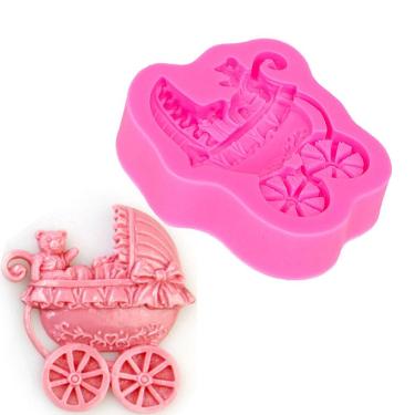 Imagem de Molde De Silicone Carrinho De Bebê