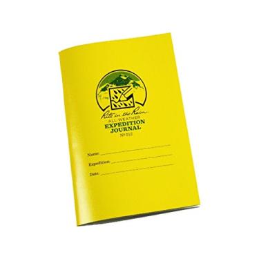 Imagem de Rite in the Rain Caderno grampeado à prova de intempéries, 11,7 cm x 18 cm, capa amarela, diário de expedição (nº 512)