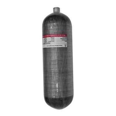 Imagem de Cilindro composto de alta pressão 4500psi, tanque de fibra de carbono 6,8L, tanque de ar para paintball PCP (frasco vazio), M18*1.5