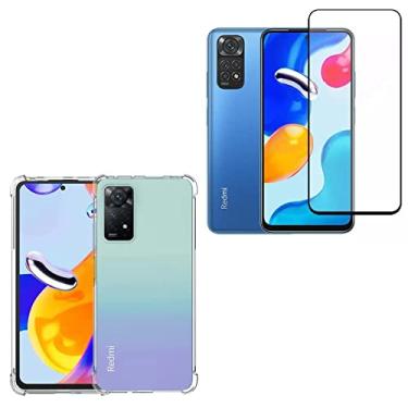 Imagem de Kit Capa Anti Impacto e Película De Vidro 3D 9D Para Xiaomi Redmi Note 11s (Note 11)
