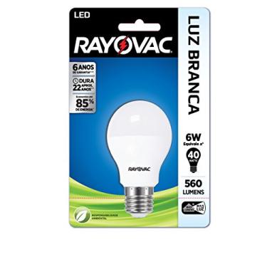 Imagem de Lâmpada LED Rayovac Bulbo, Spectrum, A55LED560B-BRA, 6 W, Luz Branca, A55