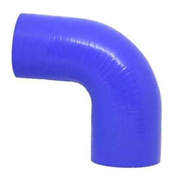 Imagem de Mangote Azul em Silicone Redutor 90º 2,75" (70mm) para 2,5" (63mm) * 120mm - Epman