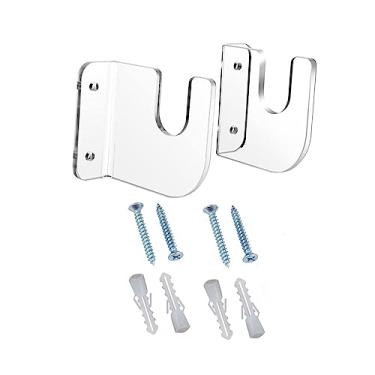 Imagem de shamjina Rack de armazenamento de skate Suporte de skate Suporte de rack para esquis longboard esquis aquáticos, Claro