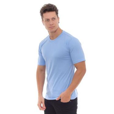 Imagem de Camiseta Básica Unissex T-Shirt 100% Algodão 30.1 Azul Bebe - Jk