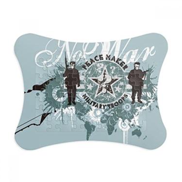 Imagem de Enfeite de quebra-cabeça de rua com estampa de grafite e estampa da paz Guerra Estrelada