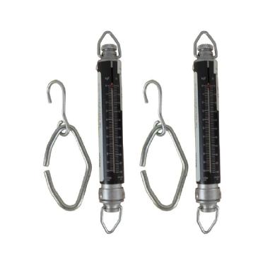 Imagem de Kit 2 Dinamômetro Tubular Analógico Faixa 0 A 10Kgf Tração Força At-10 Portátil Instrutherm Com Estojo