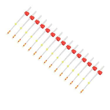 Imagem de SPYMINNPOO Ponta de vara de pesca no gelo, 15 peças/conjunto mini vara de pesca no gelo de inverno com ponta superior hastes de extensão duráveis para equipamentos de pesca (100 mm)