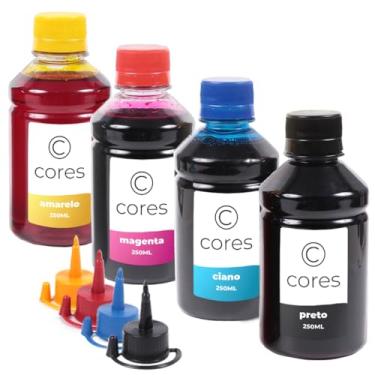 Imagem de Kit de 4 Tintas Compatíveis para Impressora L3250, 250ml, Cores Variadas