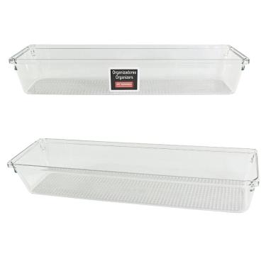Imagem de Organizador de Gavetas Caixa Multiuso Transparente 30x8