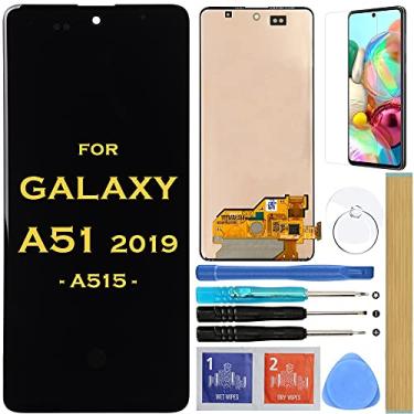 Imagem de HLTECH Tela de substituição LCD Touch Digitalizador para Samsung Galaxy A51 2019 SM-A515 A515F A515U 6,5 polegadas (preto)