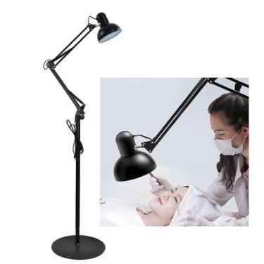 Imagem de Luminaria Abajur Chao Articulada Flexivel Pedestal Metal E27 Iluminaça