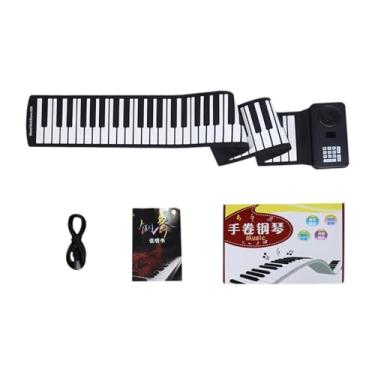 Imagem de Luwecf Teclado de Piano Dobrável com 88 Teclas, Teclado de Piano Dobrável com Rolo de Mão para Crianças