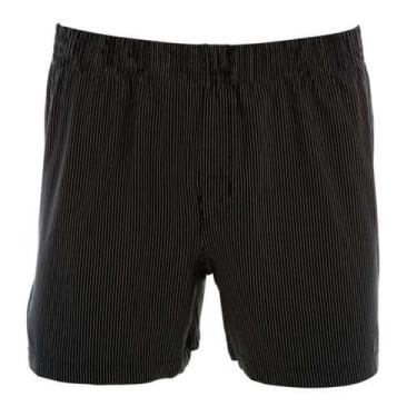 Imagem de Cueca Samba-Canção Risca de Giz Mash 154.01 Toque de Seda, Preto, GG