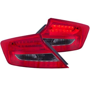 Imagem de AnzoUSA 321313 Luz traseira LED vermelha/fumaça para Honda Civic