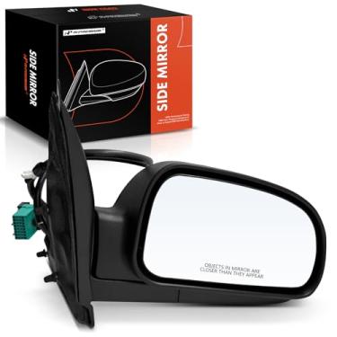 Imagem de A-Premium Espelho retrovisor elétrico do lado do passageiro - compatível com Chevrolet Trailblazer EXT & GMC Envoy XL & Buick Rainier & Isuzu Ascender - Espelho retrovisor externo preto dobrável