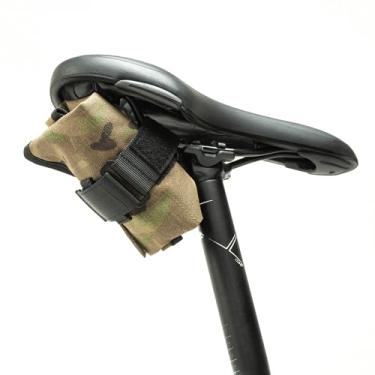 Imagem de PACK2RIDE Bolsa para selim de bicicleta Blossom – resistente à água, tecido Cordura durável e suporte de kit de ferramentas de bicicleta – Armazenamento sob o assento, bolsa de bicicleta, rolo de