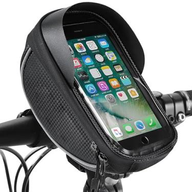 Imagem de UNICOLD Bolsa de armazenamento de bicicleta à prova d'água refletiva para celular, bolsa tubinada, acessórios para celular, bolsa de ciclismo, compatível com iPhone 15,14, 13, 12, Samsung Galaxy Ultra