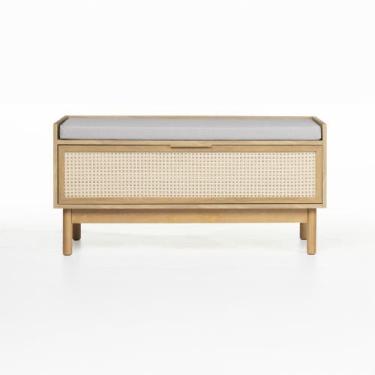 Imagem de Banco Sapateira Kaki 100 cm x 40 cm - Casavee, Tauari - Telinha Portug