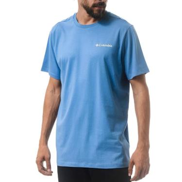 Imagem de Camiseta Masculina Columbia GG Azul 100% Algodão