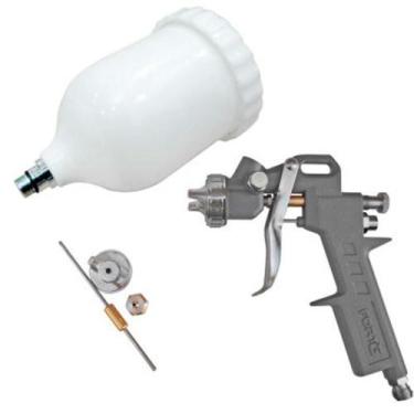 Imagem de Pistola de Pintura 600ml com 2 Jogos de Reparo e Bico 1.4mm - FORTGPRO