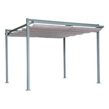 Imagem de Pergolado De Alumínio 245x320x358cm Cobertura Retrátil - Naterial, Cin