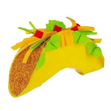Imagem de oshhni Chapéu mexicano acessórios de fantasia fotografia prop feminino cocar decorações de festa mexicana para desempenho de festa vestido extravagante, Taco 20cmx40cm