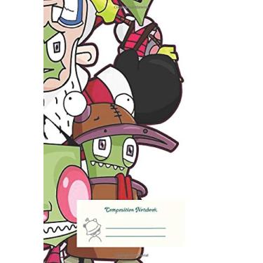 Imagem de Composition Notebook: Invader Zim The Faces Of Doom Ruled Line Paper Notebook for School, Journaling, or Personal Use