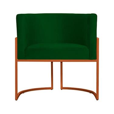 Imagem de Poltrona Luana para Sala Base em Bronze Suede Cores - DS Estofados