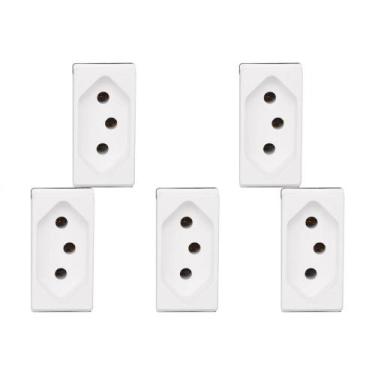 Imagem de Kit C/5 - Pial Modulo  Pop Tomada  2P+T 10A Lg30 - Pial legrand