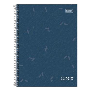 Imagem de Caderno Universitário Lunix 10 Matérias 160fls - Tilibra, Azul-escuro