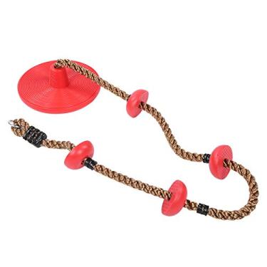 Imagem de Playset de Disco de Balanço de Escalada, Assentos de Balanço Internos e Externos Seguros, Brinquedo de Design Científico Com Corda de Treinamento, Acessório de Playground