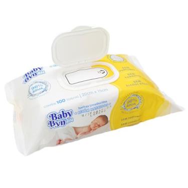 Imagem de Kit Lenços Umedecidos Baby Byn 100 Toalinhas Recém Nascido