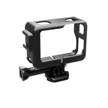 Imagem de DBEIXIWEI Suporte de gaiola de plástico com suporte para sapata fria e tripé suporte protetor para câmera apto para Insta360 Ace