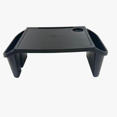 Imagem de Kit 2 Bandeja Mesa Colo Apoio Comer Refeição Cama Suporte Notebook Preto
