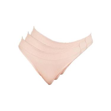 Imagem de Kit com 3 Calcinhas Biquíni Hope 35010, Bege, G