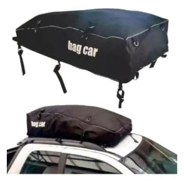 Imagem de Bag Car Maleiro Para Teto 330 Litros Grande Preto Universal