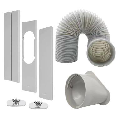 Imagem de Kit de ventilação de janela de ar condicionado portátil com 15 cm de diâmetro