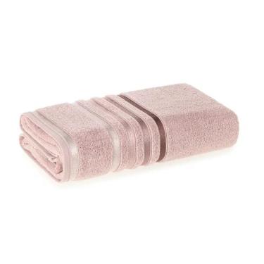 Imagem de Toalha De Rosto Karsten Lumina Fio Penteado 500g/m² Antipilling, Rosa 